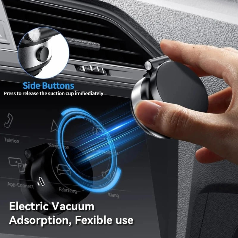 CZ16 Vielseitig 360° ° Vakuum-Magnet-Autohalterung für Mobiltelefone - AnavaShop