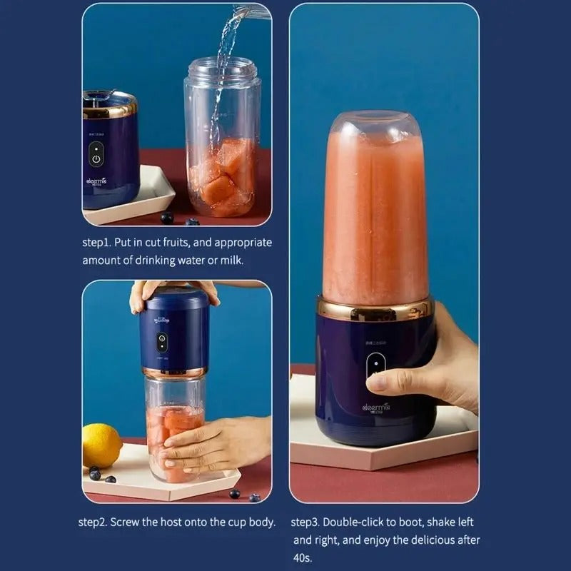Tragbare Entsafter Tasse Smoothie Mixer 6-Klinge Mixer Flasche Haushalt - AnavaShop