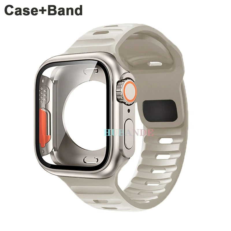 Silikonarmband + Hülle für Apple Watch Hülle - AnavaShop