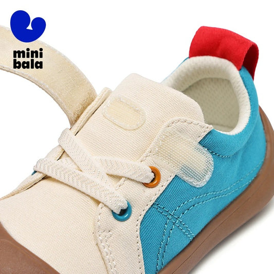 Mini-Balabala-Leinwandschuhe für Kinder mit Klettverschluss, lässige Outdoor-Sneaker für Jungen und Mädchen