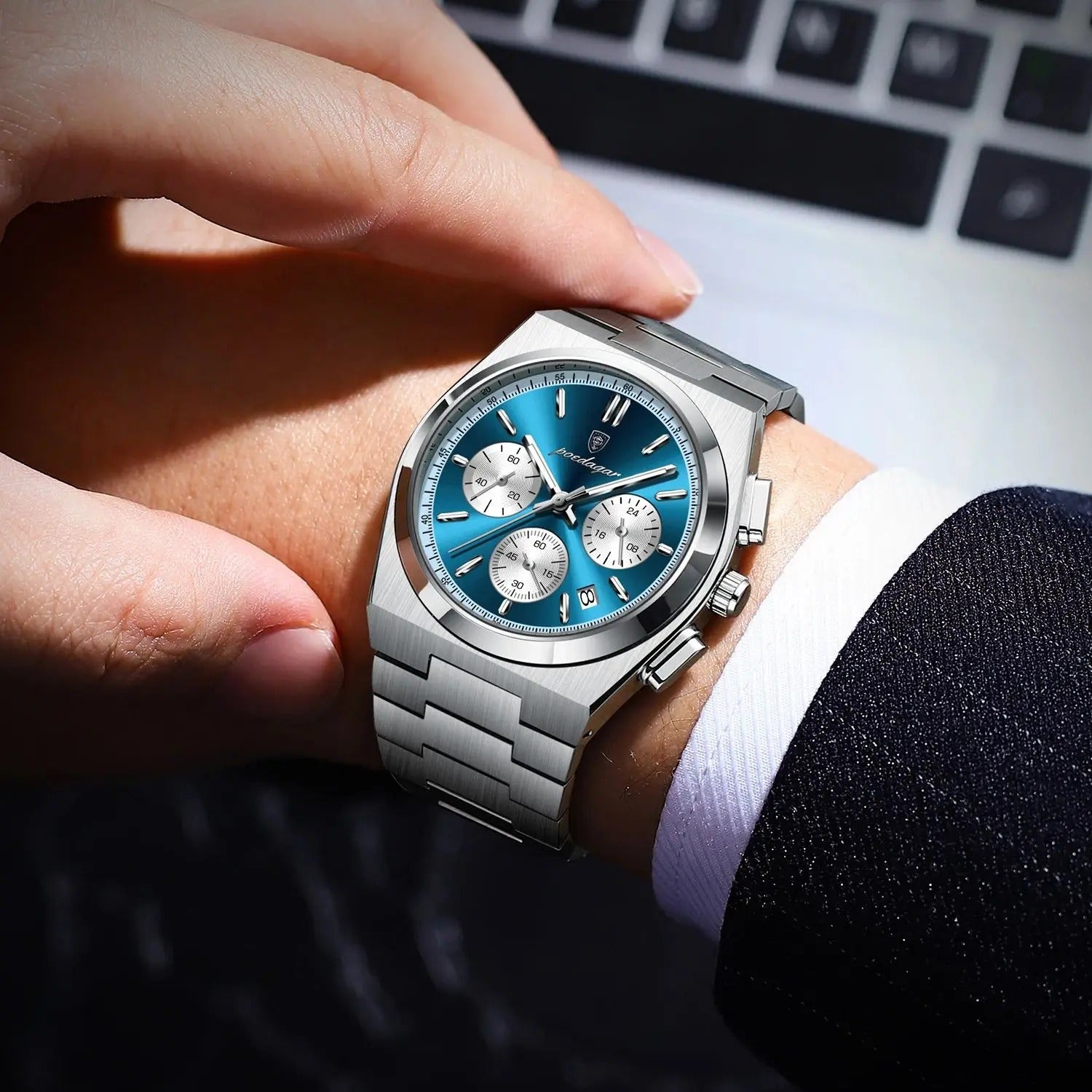 POEDAGAR Luxus Mann Quarzuhr Sport Militär Uhr Für Männer - AnavaShop