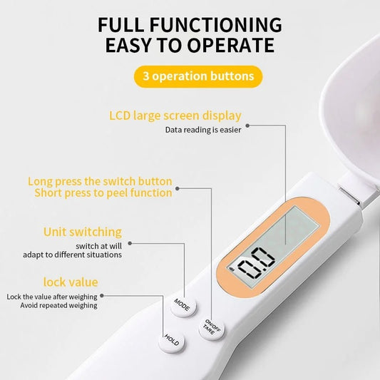 Elektronische Küchenwaage, 500 g, 0,1 g, LCD - AnavaShop