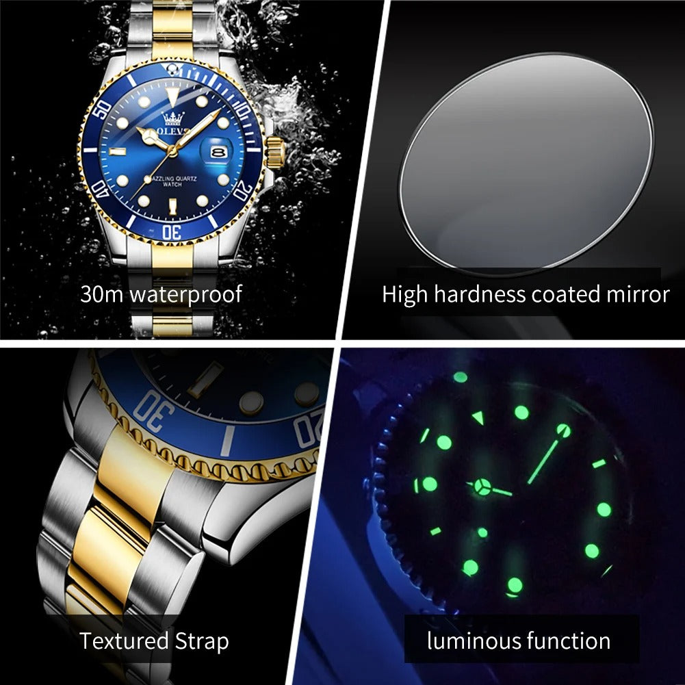 OLEVS 5885 Mann Uhr Original Marke Wasserdichte - AnavaShop