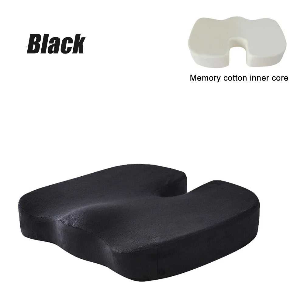 Reise-Sitzkissen, Memory-Schaum, U-förmiges Kissen für Stuhl, Kissen, Auto, Büro - AnavaShop