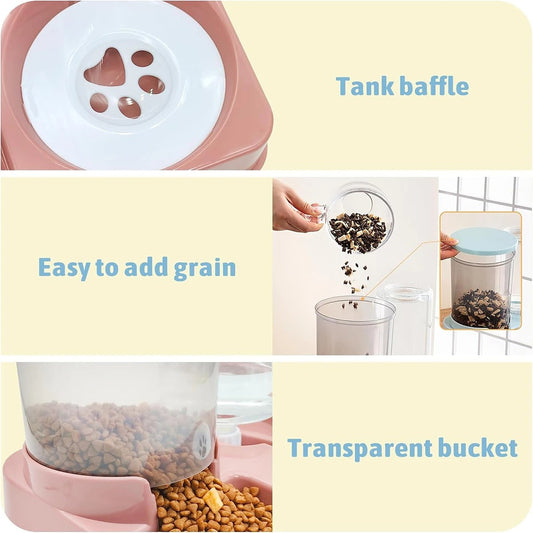 Automatisches Futterspender-Wasserspender-Set für Katzen - AnavaShop