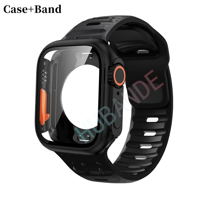 Silikonarmband + Hülle für Apple Watch Hülle - AnavaShop
