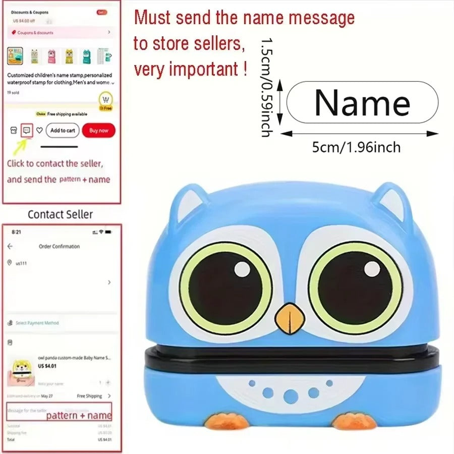 Personalisierte Namensstempel für Kinder - AnavaShop