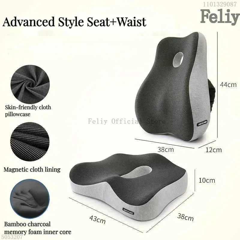 Memory Foam Auto Sitz Unterstützung Taille Kissen Massage - AnavaShop