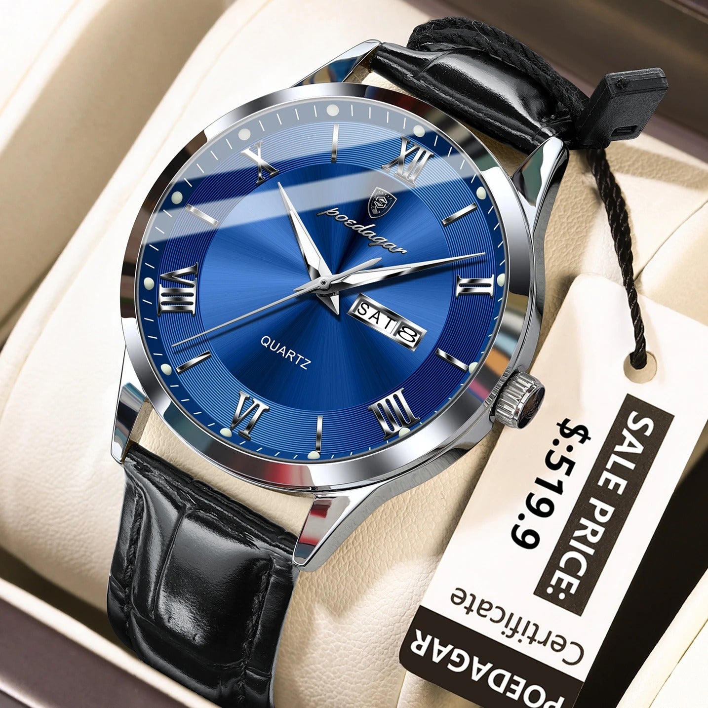 POEDAGAR Top Luxus Uhr Für Männer Militärische Wasserdichte - AnavaShop