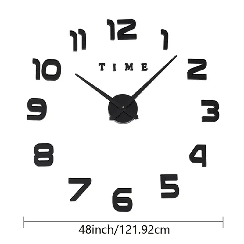DIY 3D Frameless Wall Clock Kit - AnavaShop